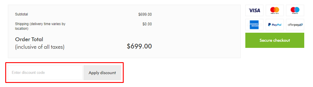 How do I use my Dyson discount code?