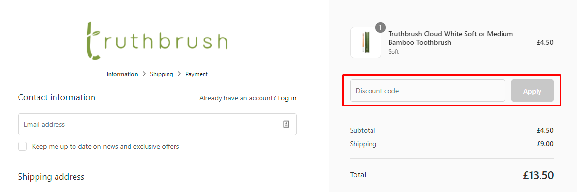 How do I use my Truthbrush discount code?