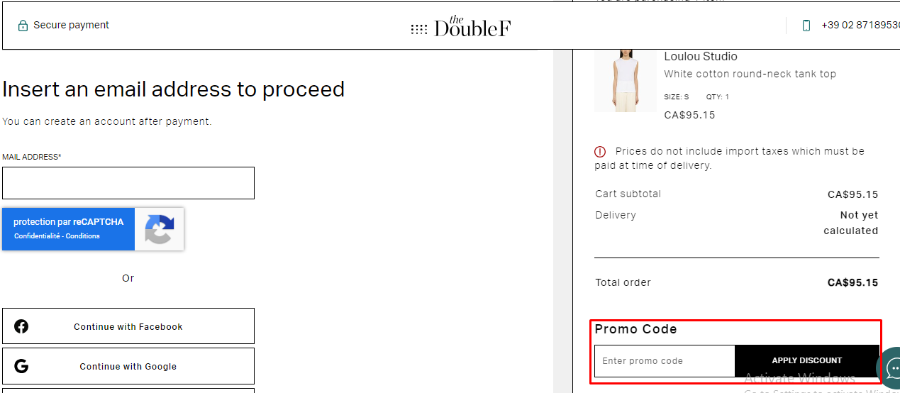 How do I use my TheDoubleF promo code?