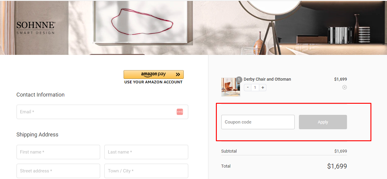 How do I use my Sohnne coupon code?