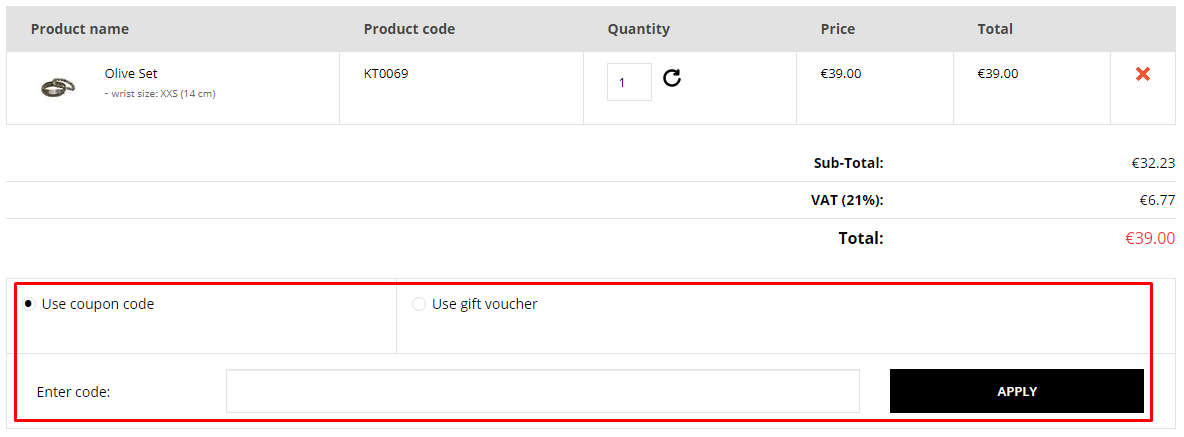How do I use my Kuta Design coupon code?