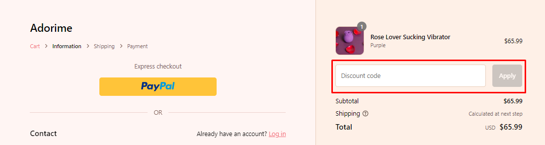 How do I use my Adorime discount code?