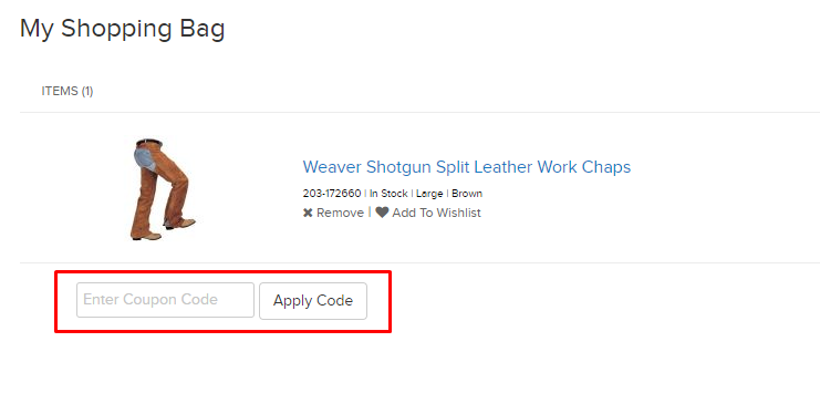 How do I use my Equestrian Collections coupon code?