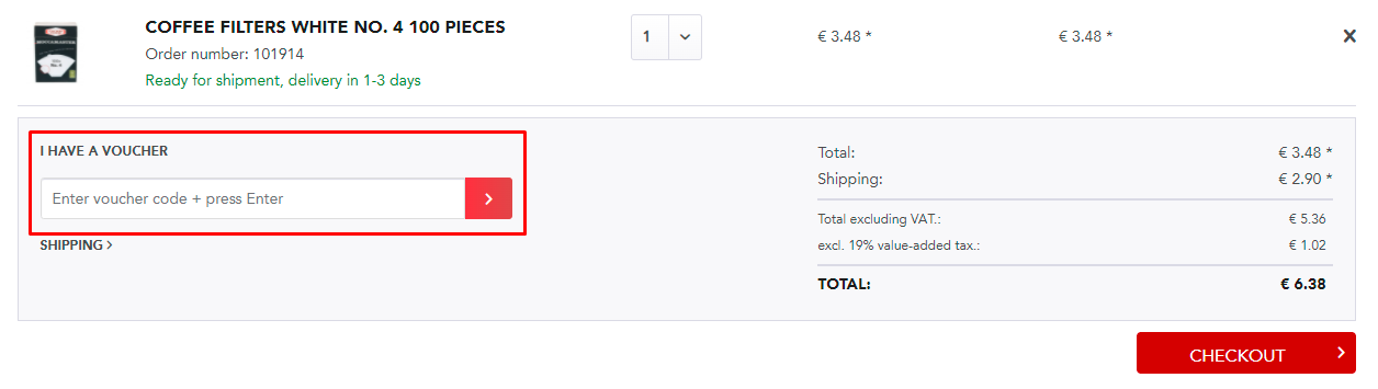 How do I use my Aromatico voucher code?