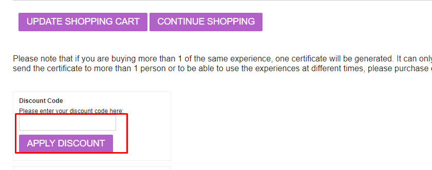 How do I use my Breakaway Experiences discount code?