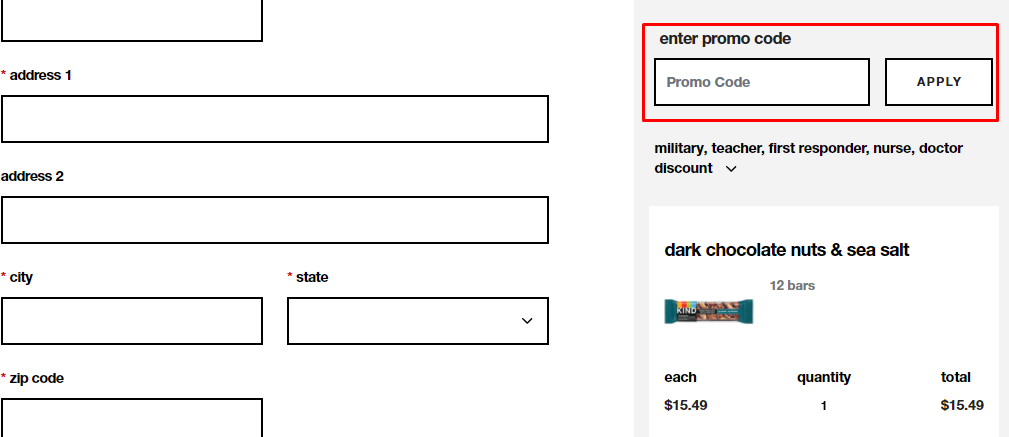 How do I use my KIND Snacks promo code?