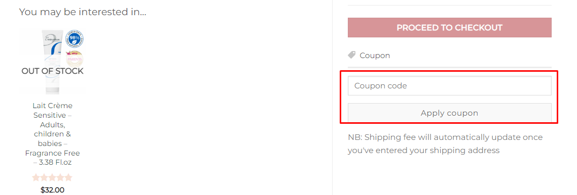 How do I use my Embryolisse coupon code?