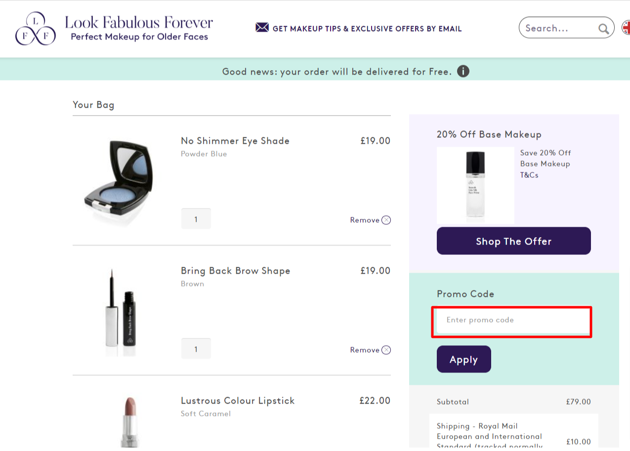 Look Fabulous Forever Coupon & Promo Codes August 2024