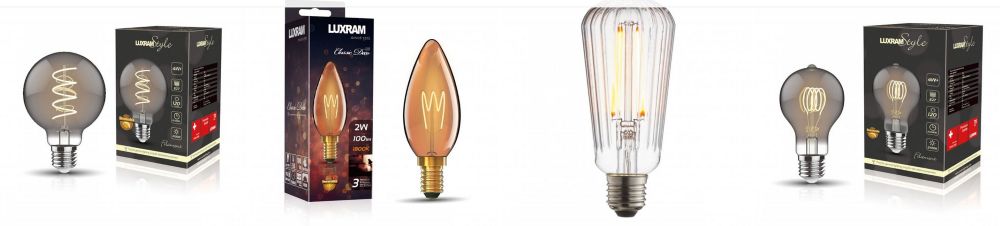 Designer-Bulbs-and-Lamps on a white background