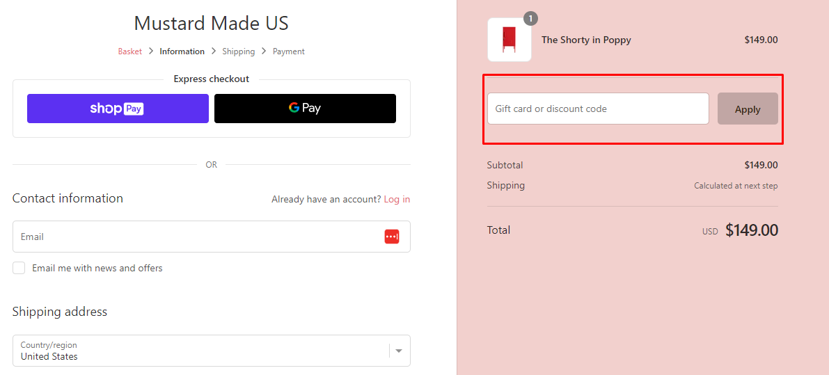 How do I use my Mustard Made discount code?