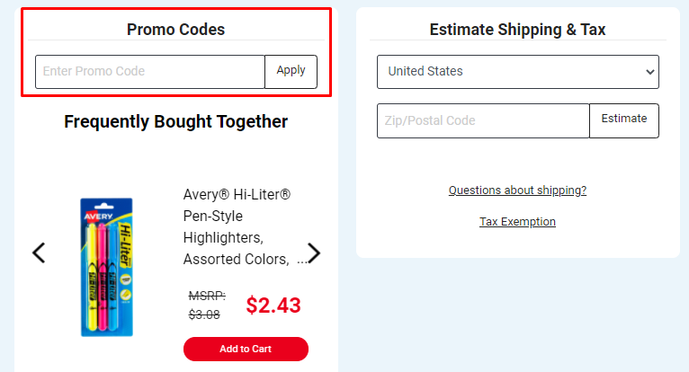 How do I use my Avery promo code?