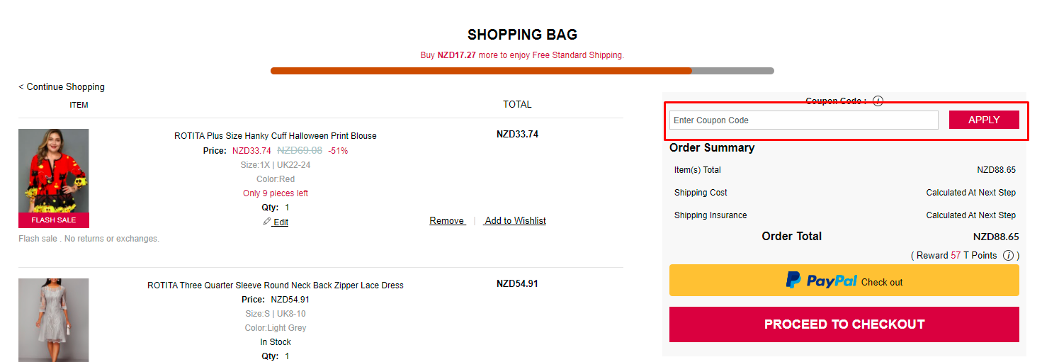 How do I use my Rotita coupon code?