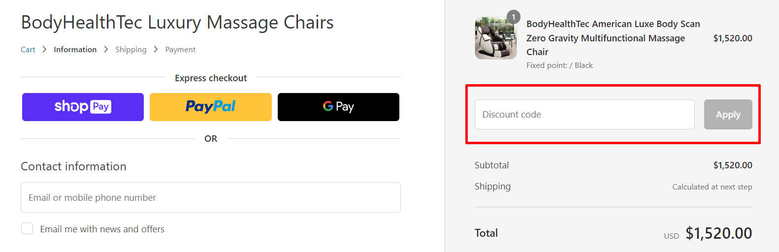 How do I use my Body Health Tec discount code?