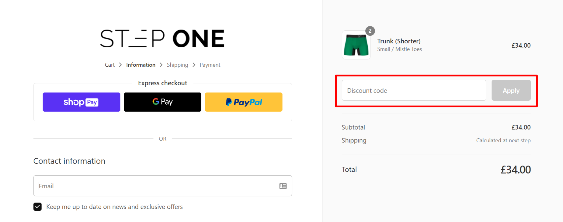 Verified Freebie Step One Clothing Discount Code August 2021