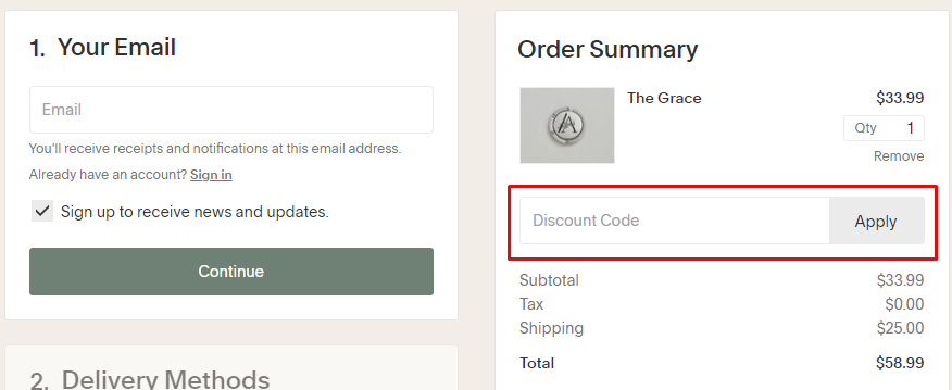 How do I use my Ivy Alexander discount code?