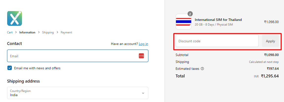 How do I use my Matrix discount code?