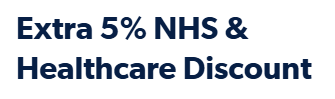 The Cosmetify NHS discount banner from their website.