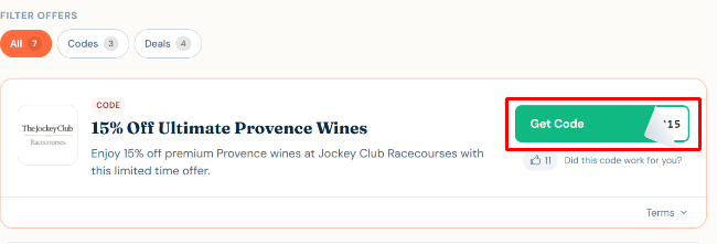 5% Off Ultimate Provence Wines at The Jockey Club  facilities