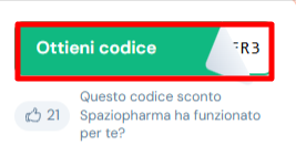 codice sconto Spaziopharma da poter ottenere ed applicare sul sito Spaziopharma