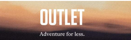 Shop at outlet section  for less