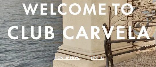 The Club Carvela banner from their website.
