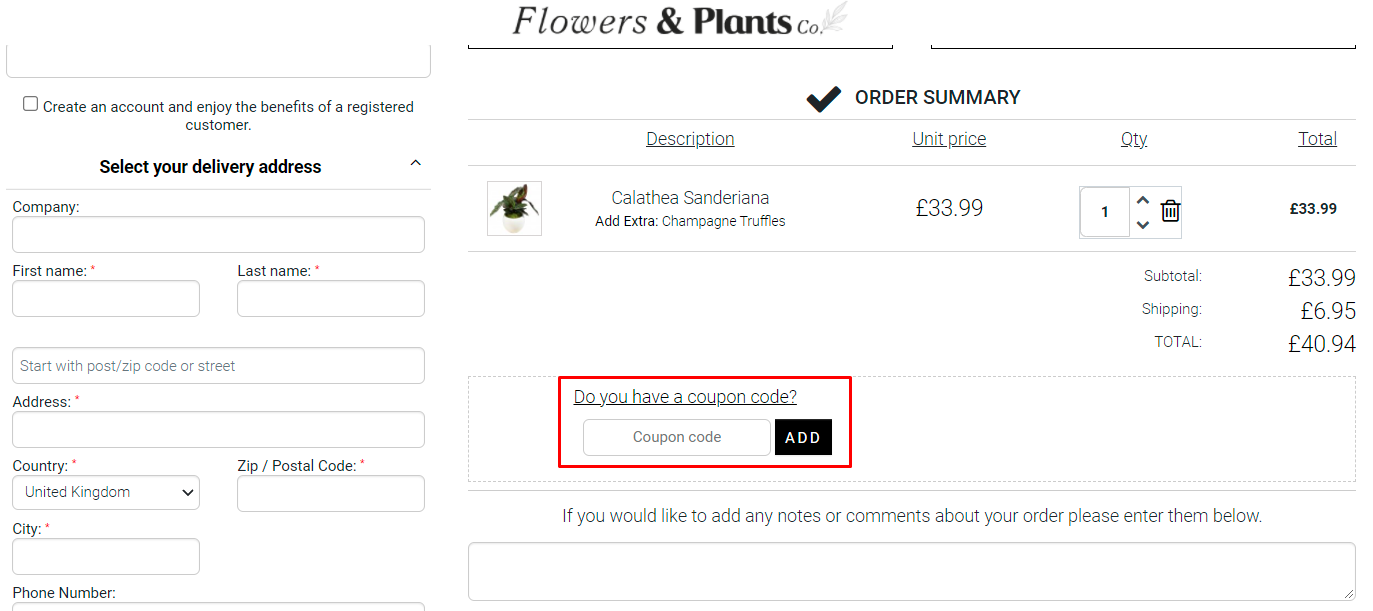 Verified 20 Off Flowers & Plants Co. Discount Code