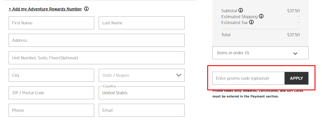 How do I use my Eddie Bauer promo code?