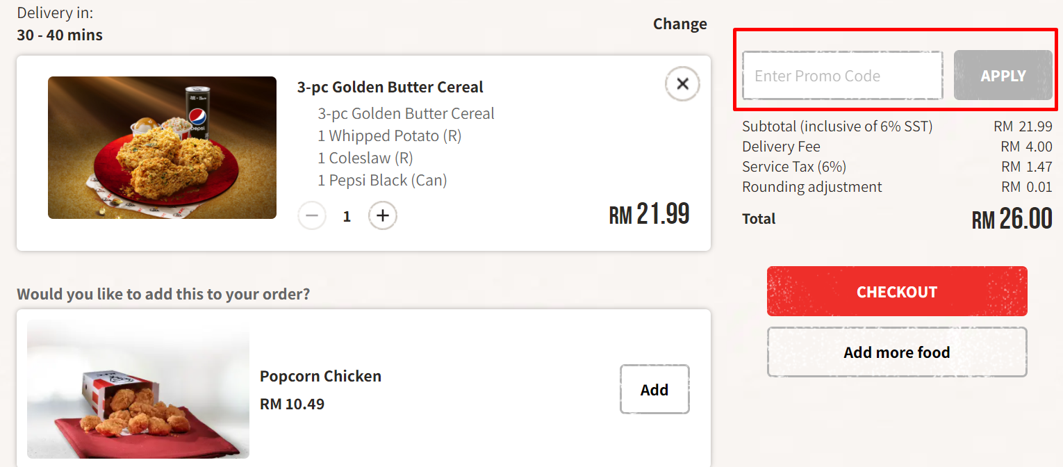 KFC Promo Codes August 2021