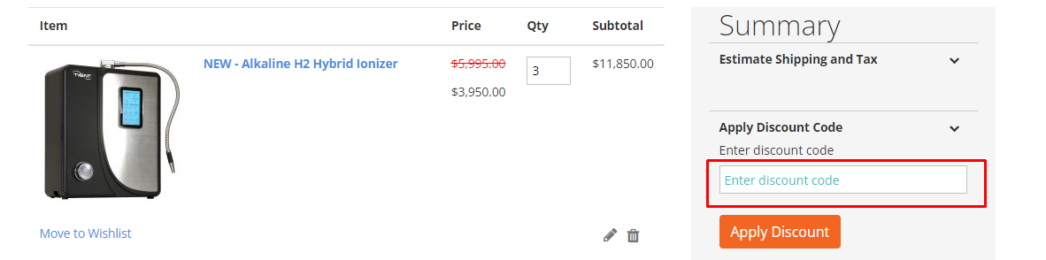 How do I use my Tyent discont code?
