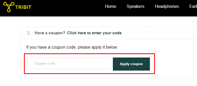 How do I use my Tribit Official coupon code?