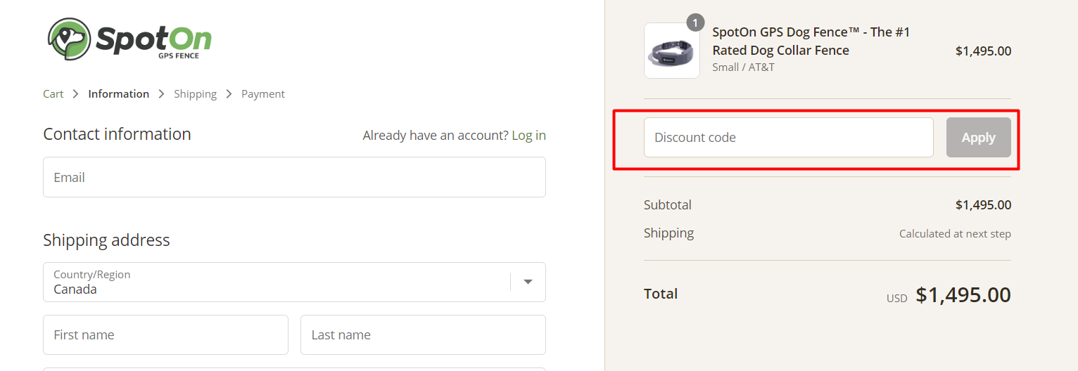How do I use my SpotOn discount code?