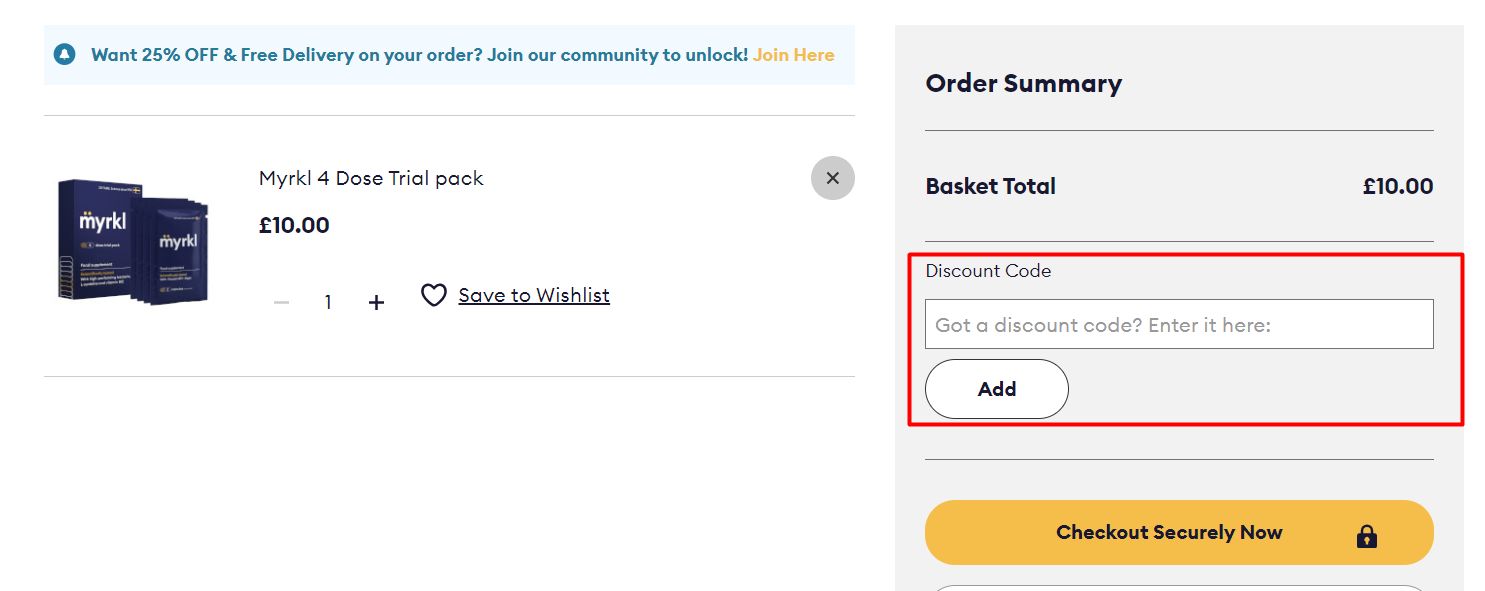 How do I use my Myrkl Discount code?
