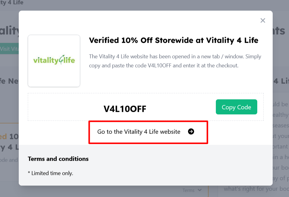 Vitality 4 Life Discount Codes & Coupon Codes June 2024