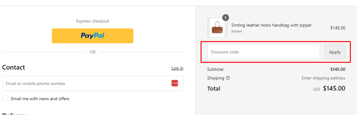 How do I use my Smting discount code?