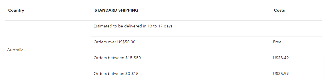 SHEGLAM shipping