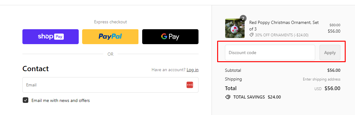 How do I use my Trudie discount code?