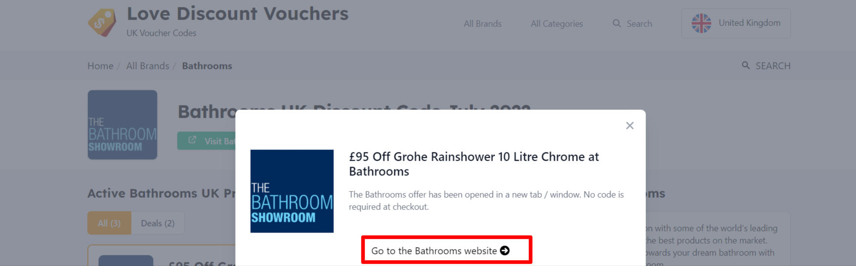 Bathrooms Discount Code August 2024