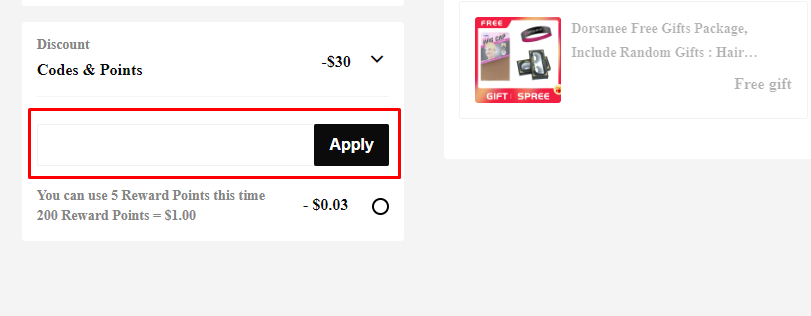 How do I use my Dorsanee discount code?
