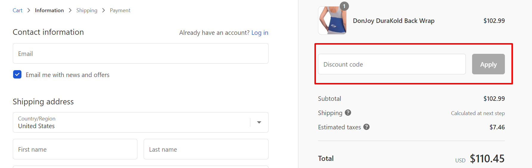 How do I use my OrthoBracing discount code?