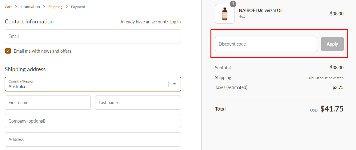 How do I use my Native Atlas discount code?