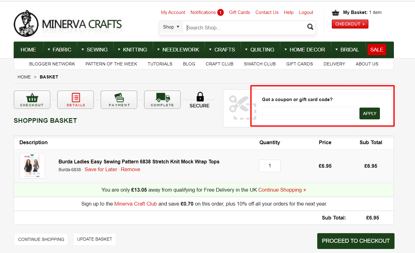 20% Off - Minerva Crafts Discount Code March 2022