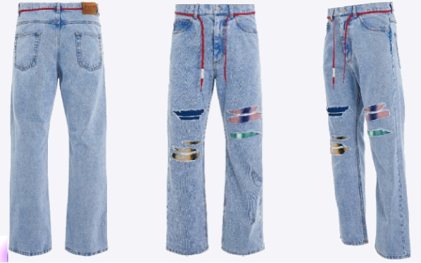most-trending jeans from MARAIS on a white background