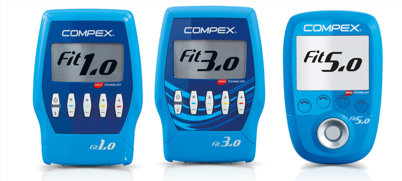 tres compex de la gama fit de color azul