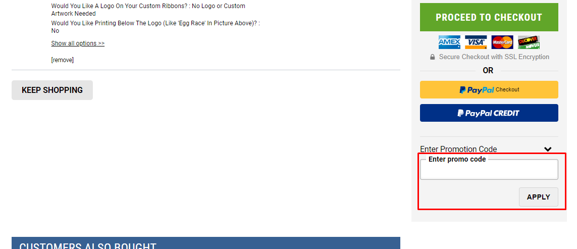 How do I use my TrophyCentral Promotion code?