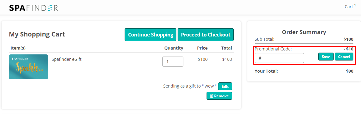 How do I use my Spafinder Wellness 365 promo code?