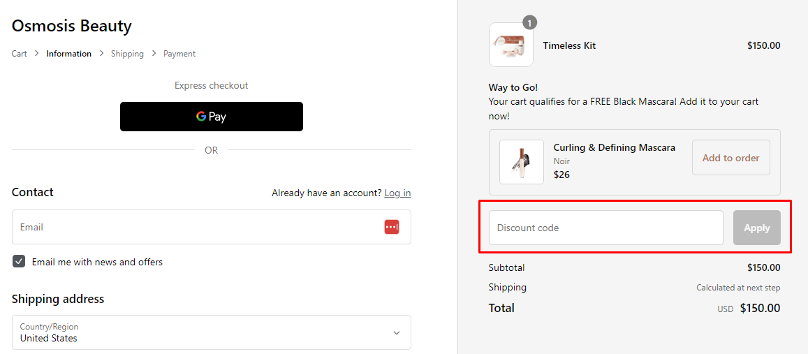 How do I use my Osmosis Beauty discount code?