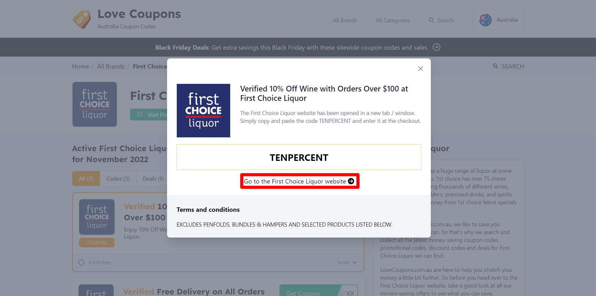 Verified 10 Off First Choice Liquor Coupon and Promo Codes