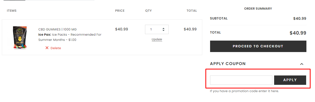 How do I use my Eden's Herbals coupon code?
