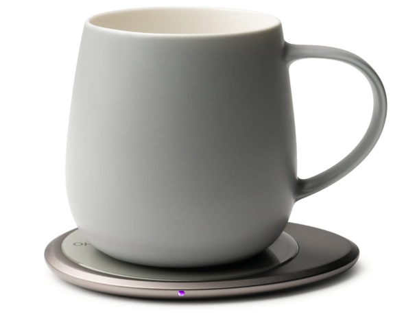 Gift ideas for moms’ first Mother’s Day: Ui 3 Self-Heating Mug Set in soft gray