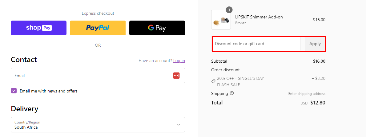 How do I use my GoPlay Cosmetics discount code?
